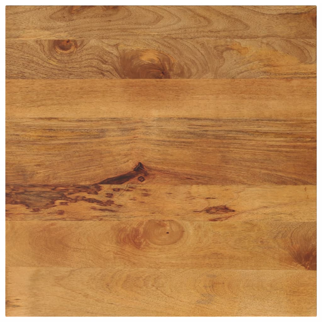 bordplade 80x80x3,8 cm firkantet massivt mangotr