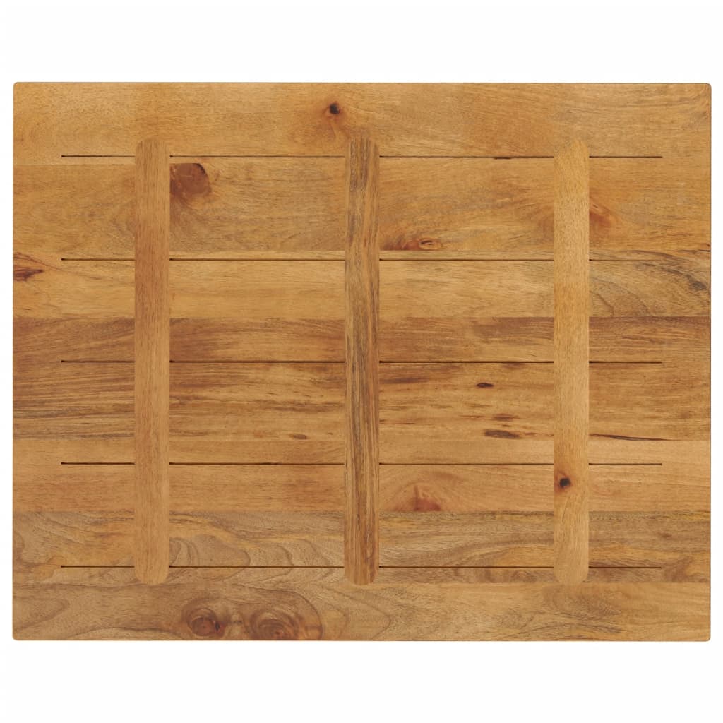 bordplade 90x80x3,8 cm rektangulær massivt mangotræ