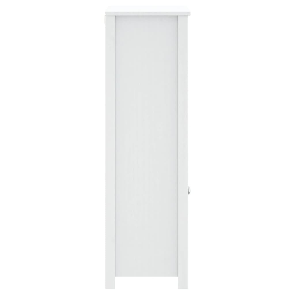 badeværelsesskab BERG 69,5x34x110 cm massivt fyrretræ hvid