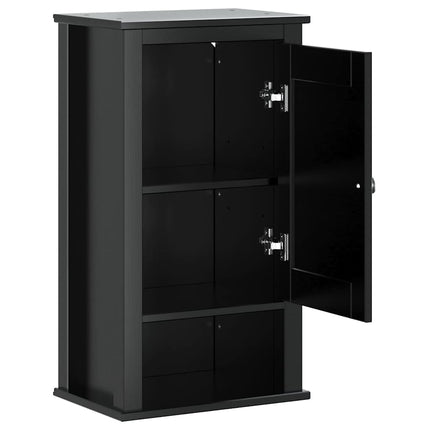 vægskab til badeværelse BERG 40x27x71,5 cm massivt fyr sort
