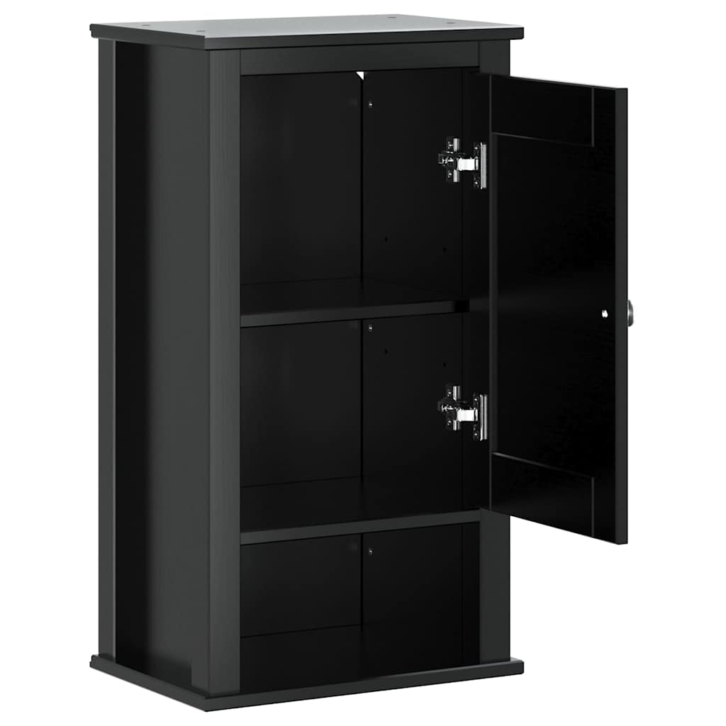 vægskab til badeværelse BERG 40x27x71,5 cm massivt fyr sort