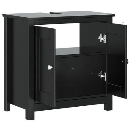 underskab BERG 60x34x59 cm massivt fyrretræ sort