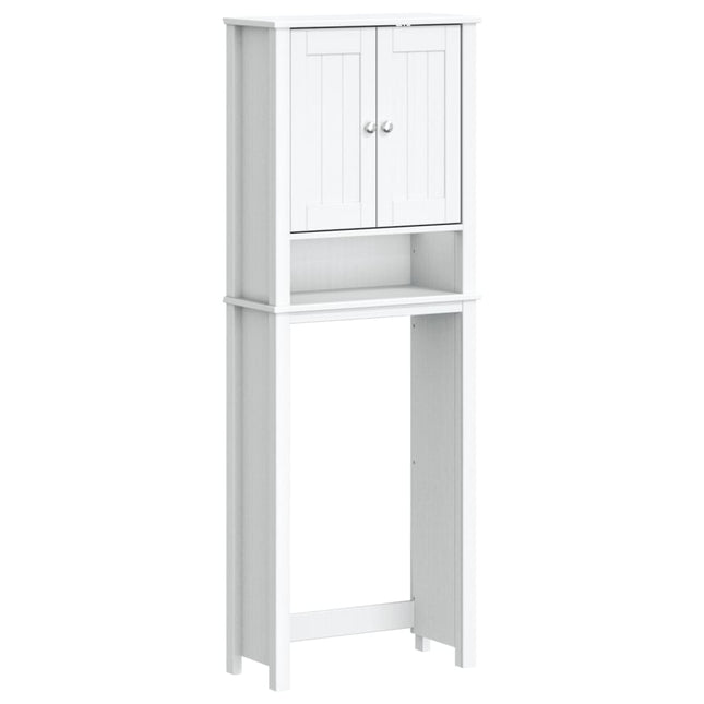 opbevaringsskab til toilet BERG 60x27x164,5 cm massivt træ hvid