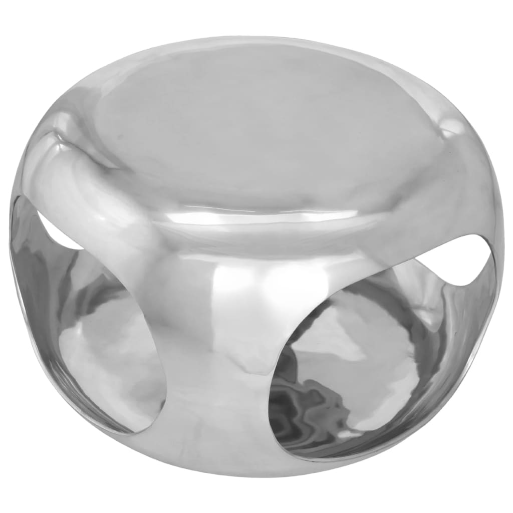 sofabord 50x50x30 cm aluminium sølvfarvet