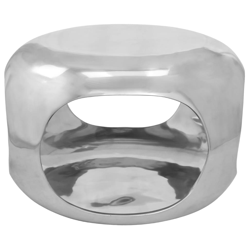 sofabord 50x50x30 cm aluminium sølvfarvet