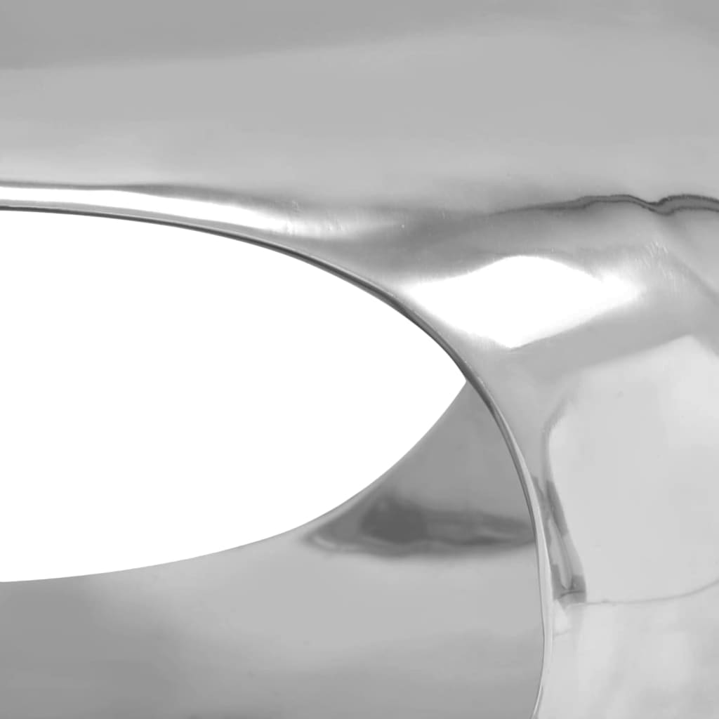 sofabord 50x50x30 cm aluminium sølvfarvet