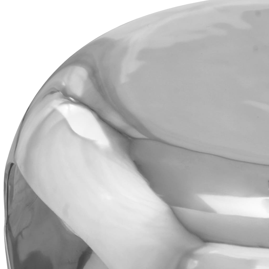 sofabord 50x50x30 cm aluminium sølvfarvet