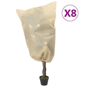 plantebeskyttelse med snore 8 stk. 70 g/m² 0,8x0,8 m