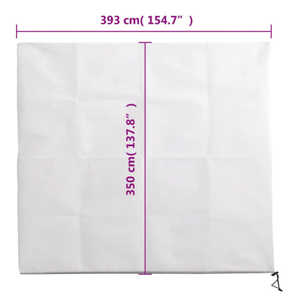 plantebeskyttelse med lynlås 4 stk. 70 g/m² 3,93x3,5 m