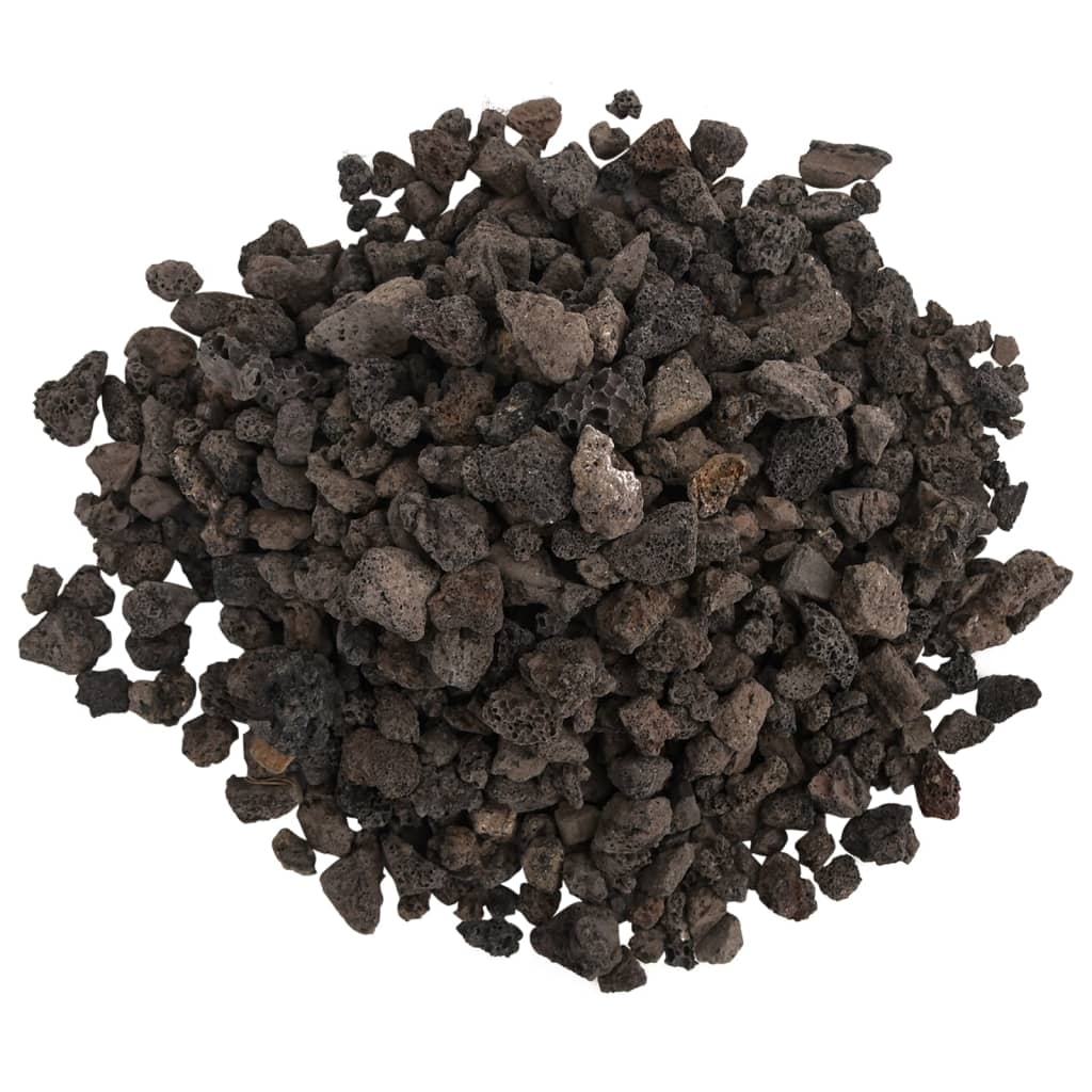 vulkanske sten 25 kg 1-2 cm sort