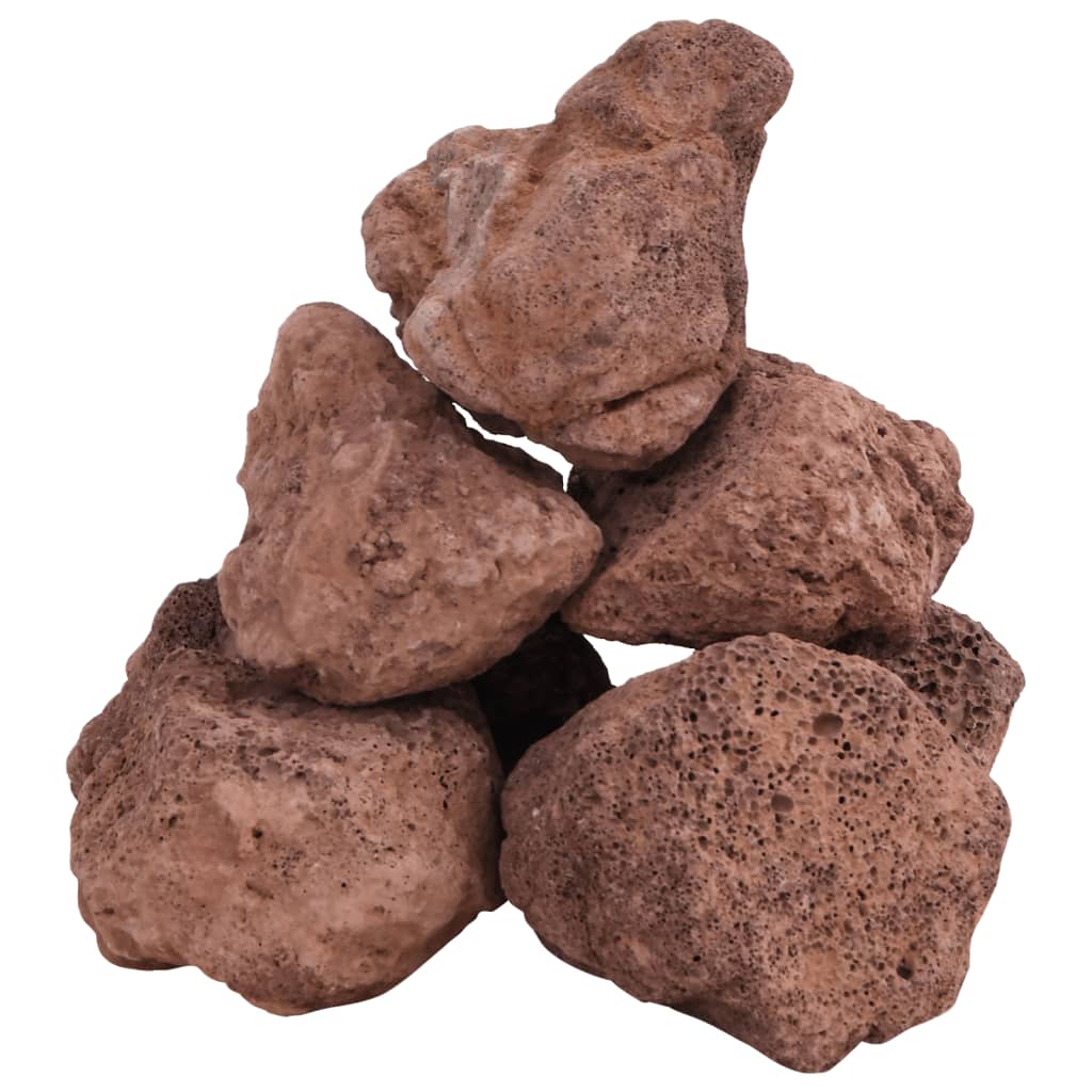 vulkanske sten 10 kg 10-30 cm rød