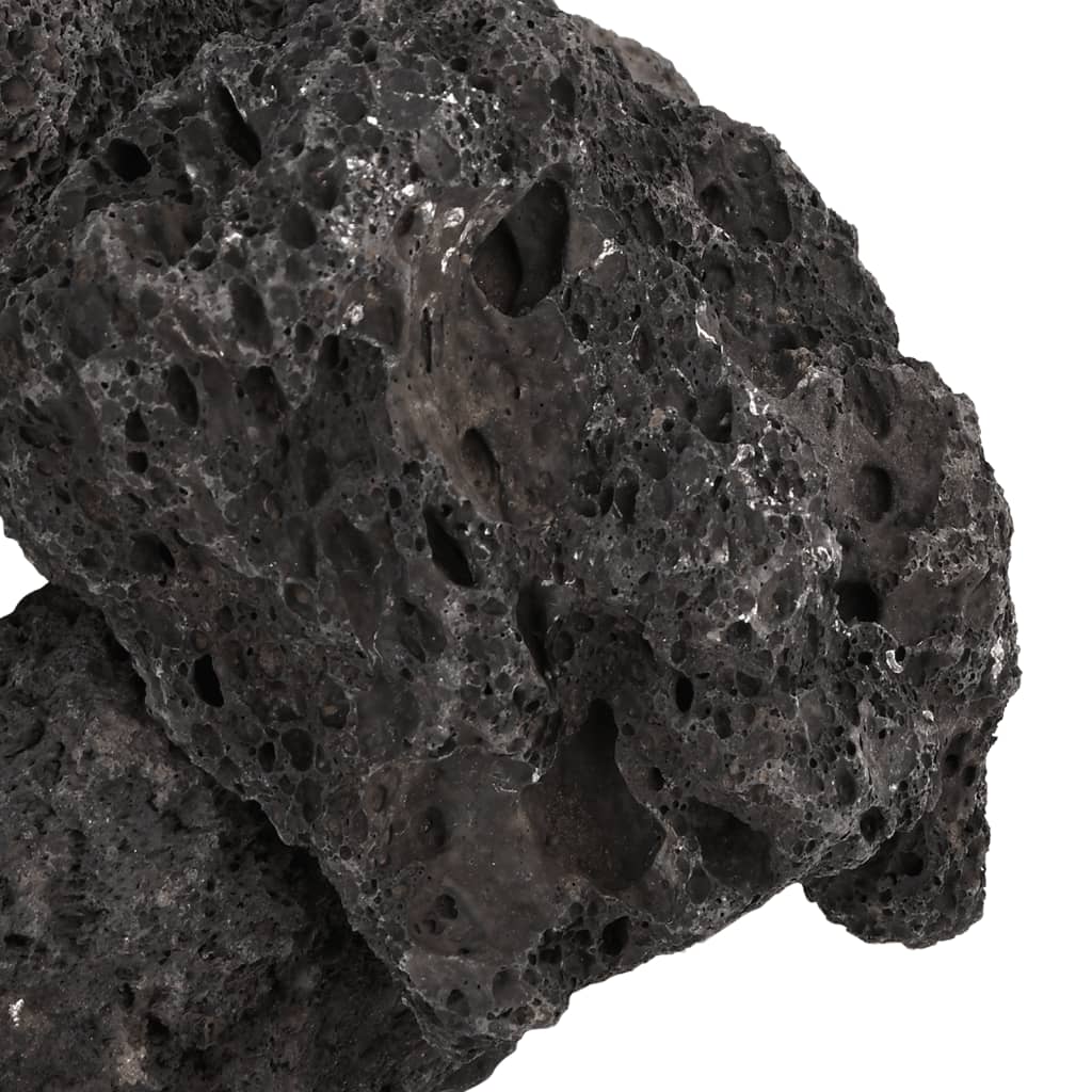 vulkanske sten 10 kg 10-30 cm sort
