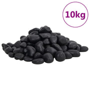 polerede småsten 10 kg 2-5 cm sort