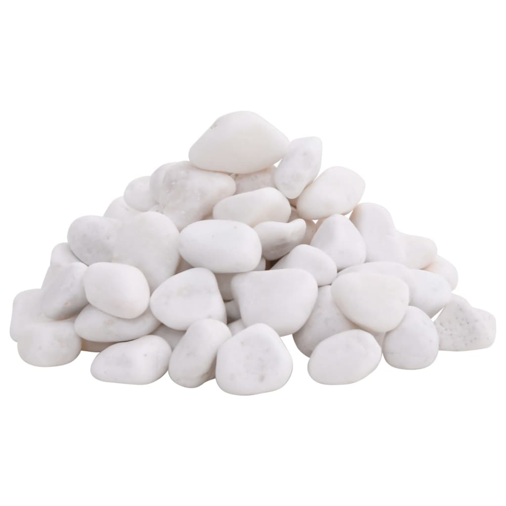 polerede småsten 10 kg 2-5 cm hvid