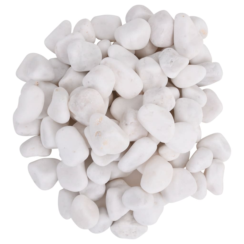 polerede småsten 10 kg 2-5 cm hvid
