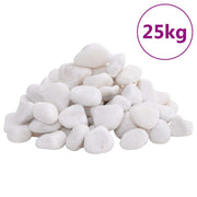 polerede småsten 25 kg 2-5 cm hvid