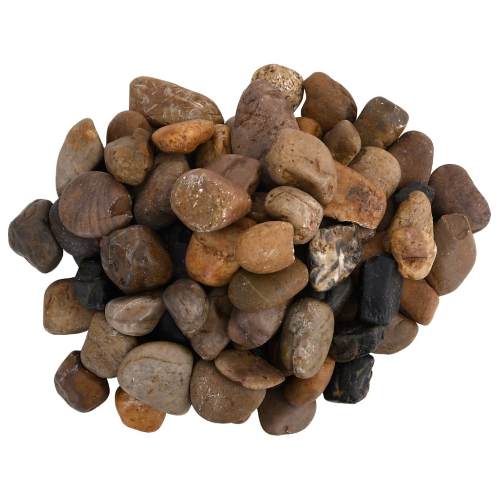 polerede småsten 25 kg 2-5 cm flerfarvet