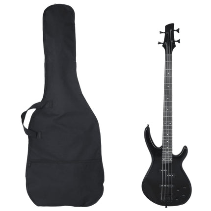 elektrisk basguitar til begyndere inkl. taske 4/4 46" sort
