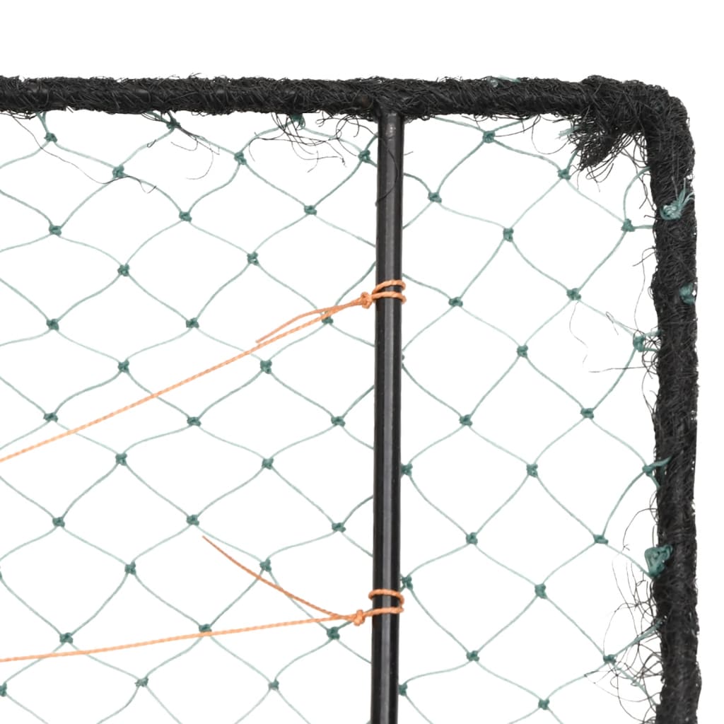 fuglenet 34x32 cm stål grøn