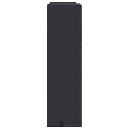 badeværelsesskab med spejl og LED-lys 45x13x52 grå