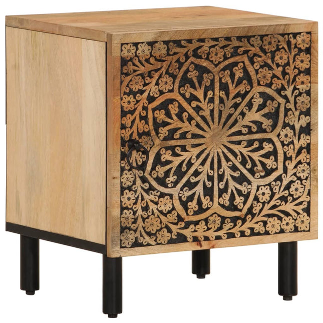 sengebord 40x33x46 cm massivt mangotræ