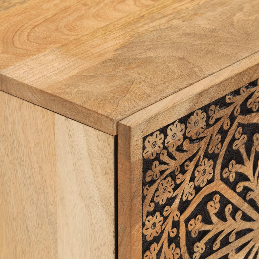 sengebord 40x33x46 cm massivt mangotræ