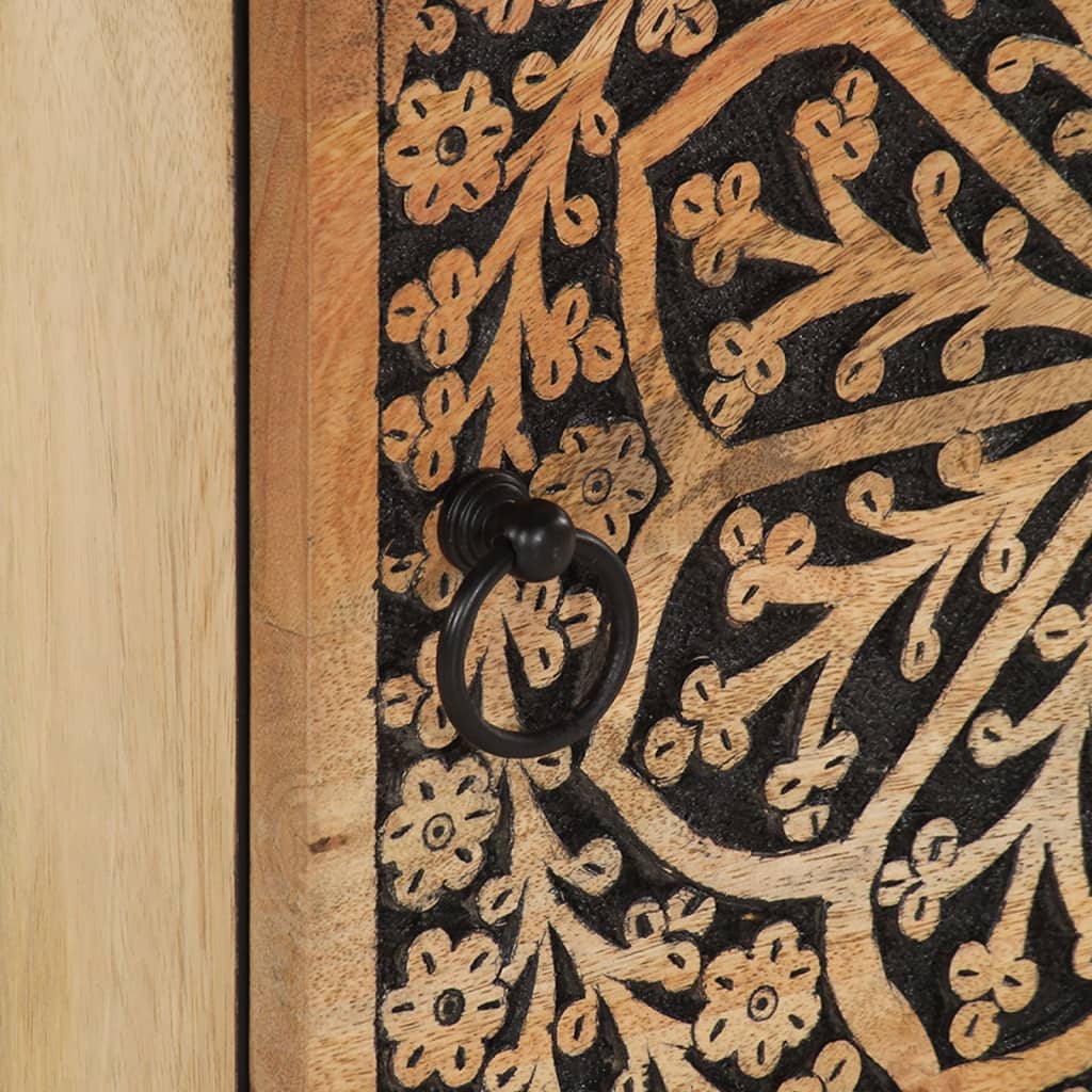 sengebord 40x33x46 cm massivt mangotræ