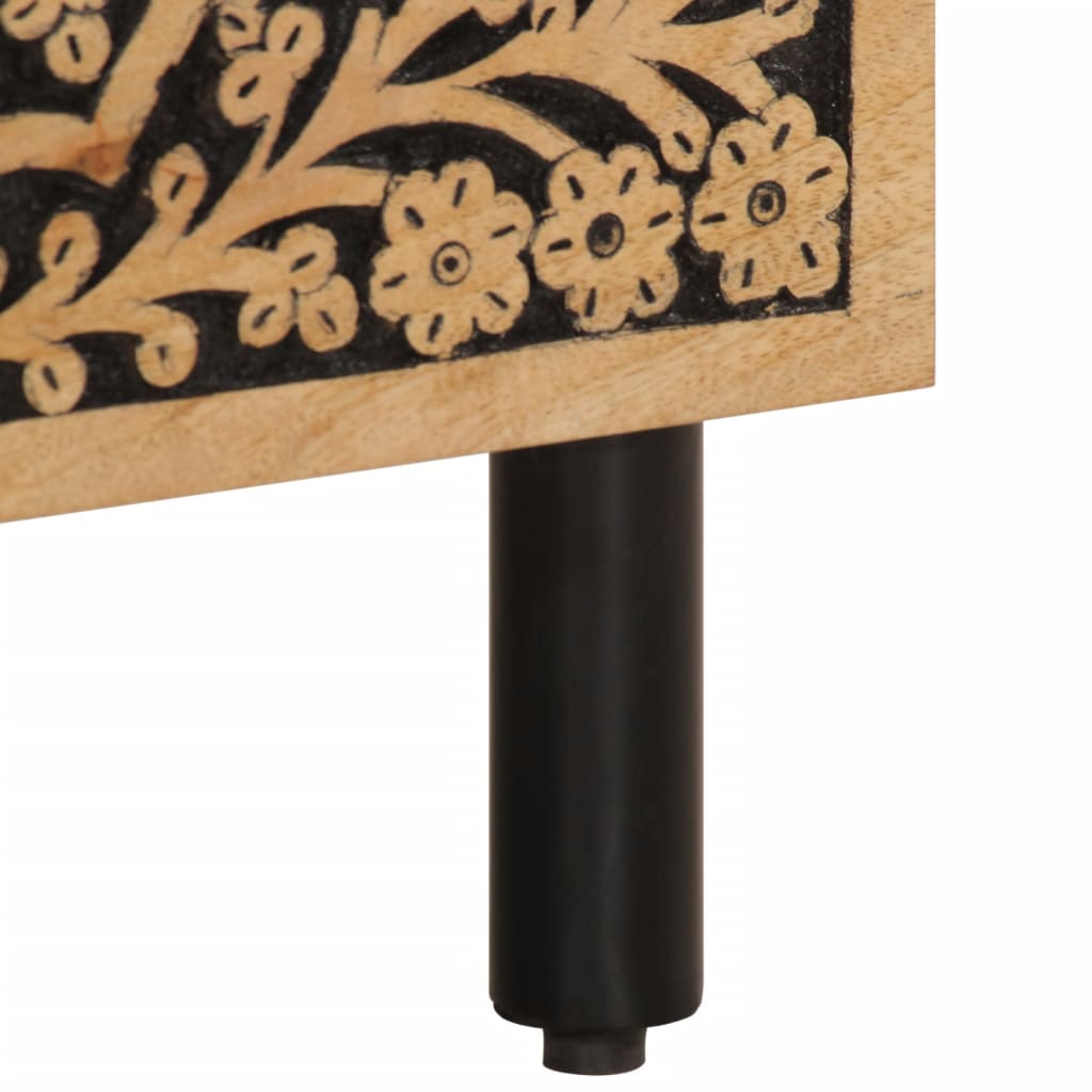 sengebord 40x33x46 cm massivt mangotræ