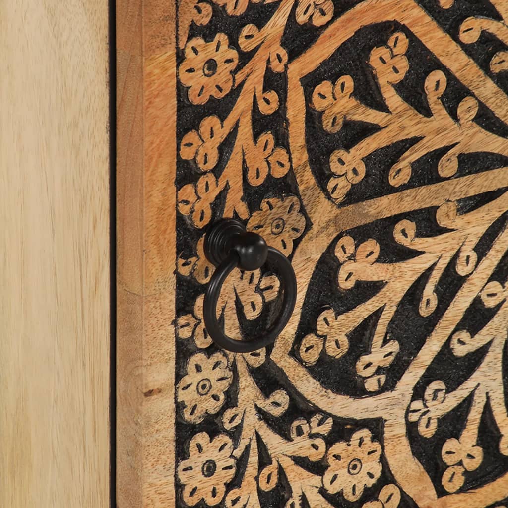 sengeborde 2 stk. 40x33x46 cm massivt mangotræ