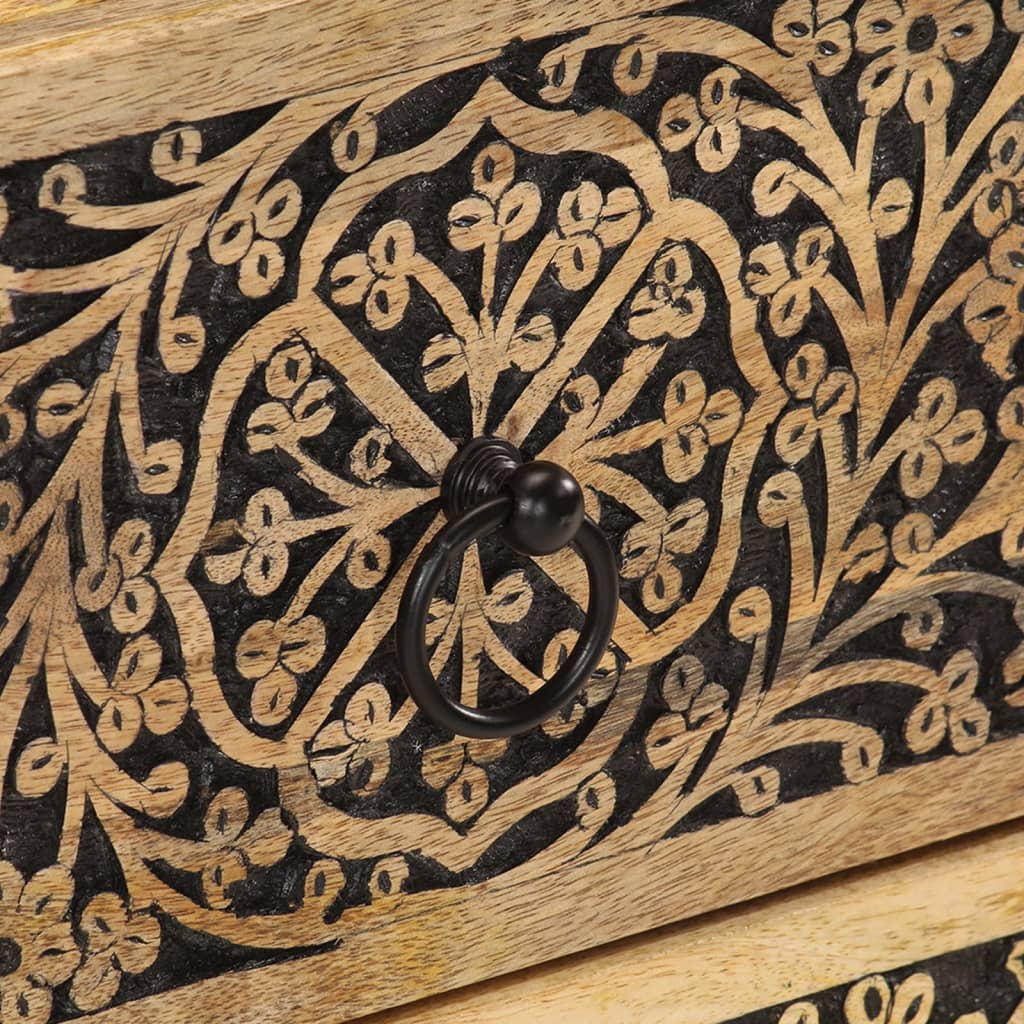 sengeborde 2 stk. 40x33x46 cm massivt mangotræ