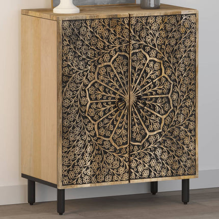 skab 60x33x75 cm massivt mangotræ