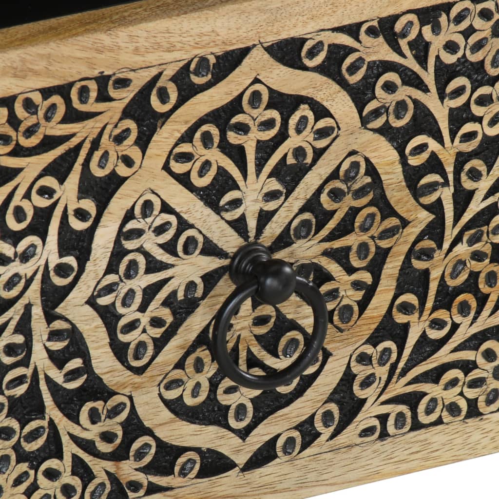 sengebord 40x33x46 cm massivt mangotræ