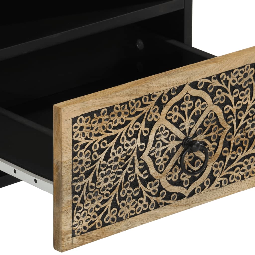 sengebord 40x33x46 cm massivt mangotræ