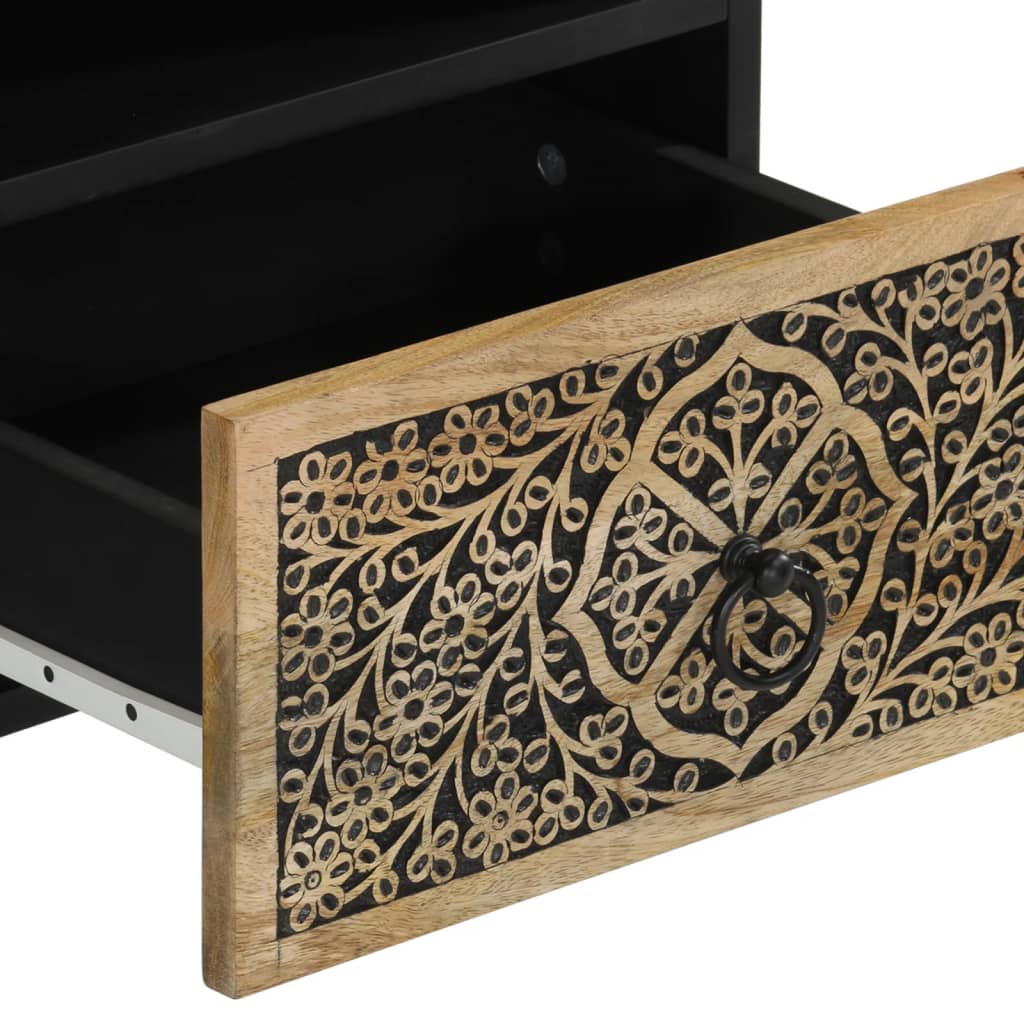 sengeborde 2 stk. 40x33x46 cm massivt mangotræ