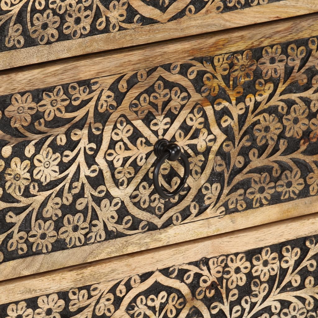 sengebord 50x33x60 cm massivt mangotræ