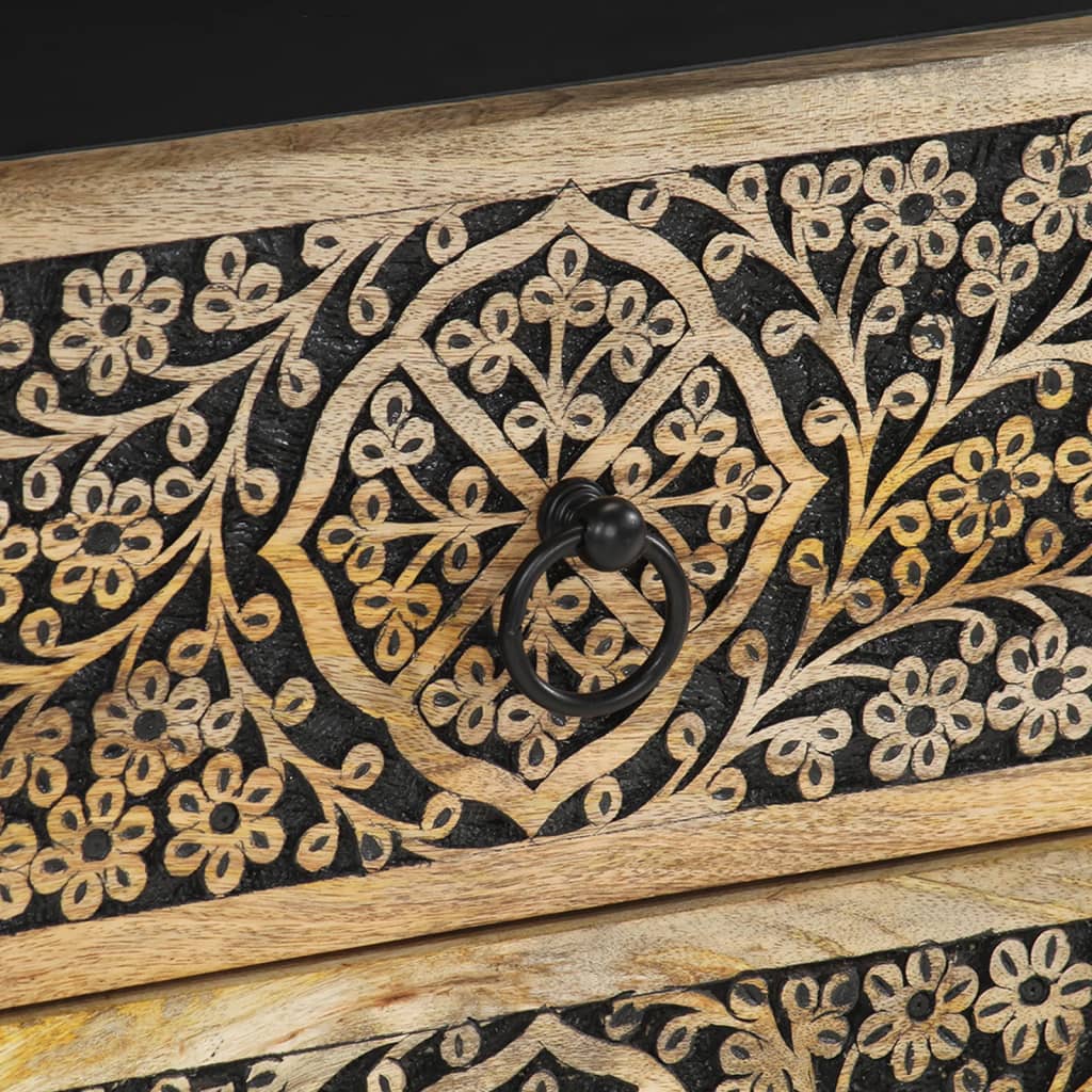 sengebord 50x33x60 cm massivt mangotræ