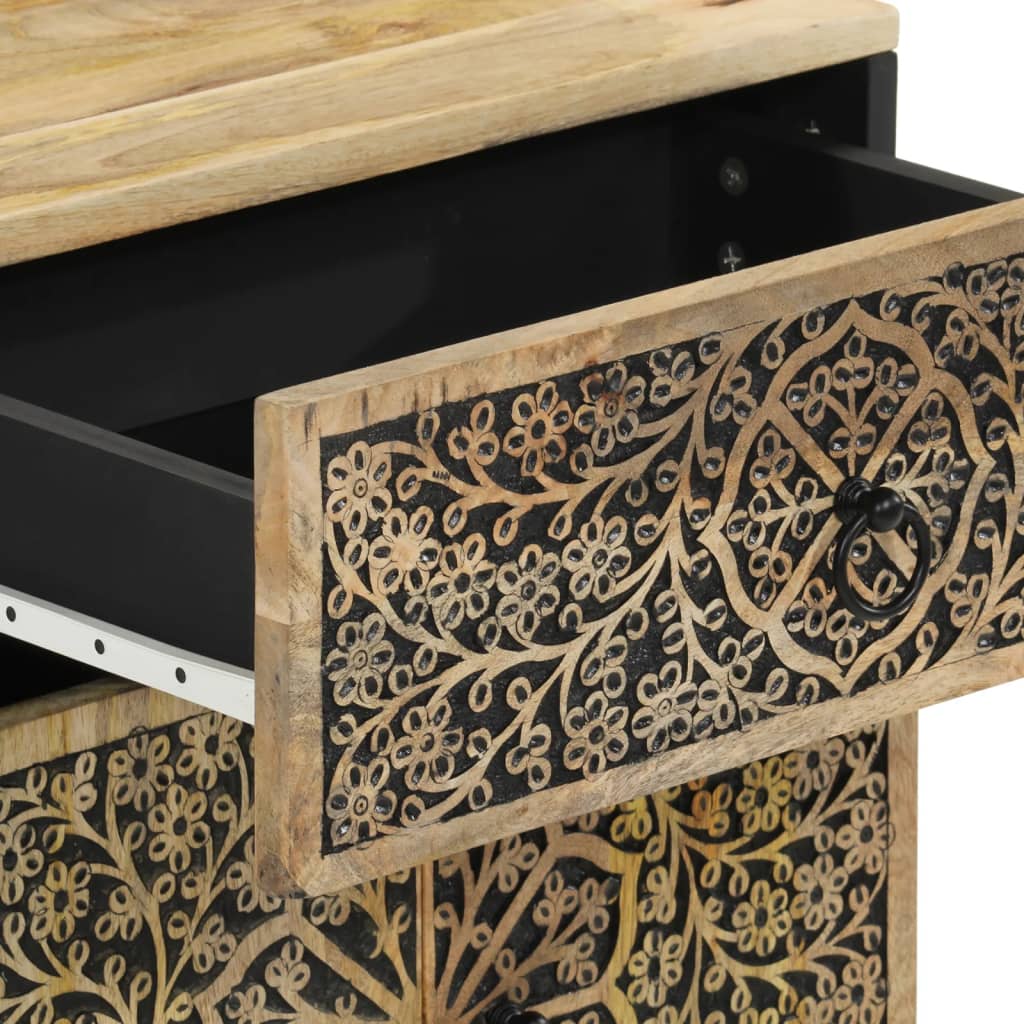 sengebord 50x33x60 cm massivt mangotræ