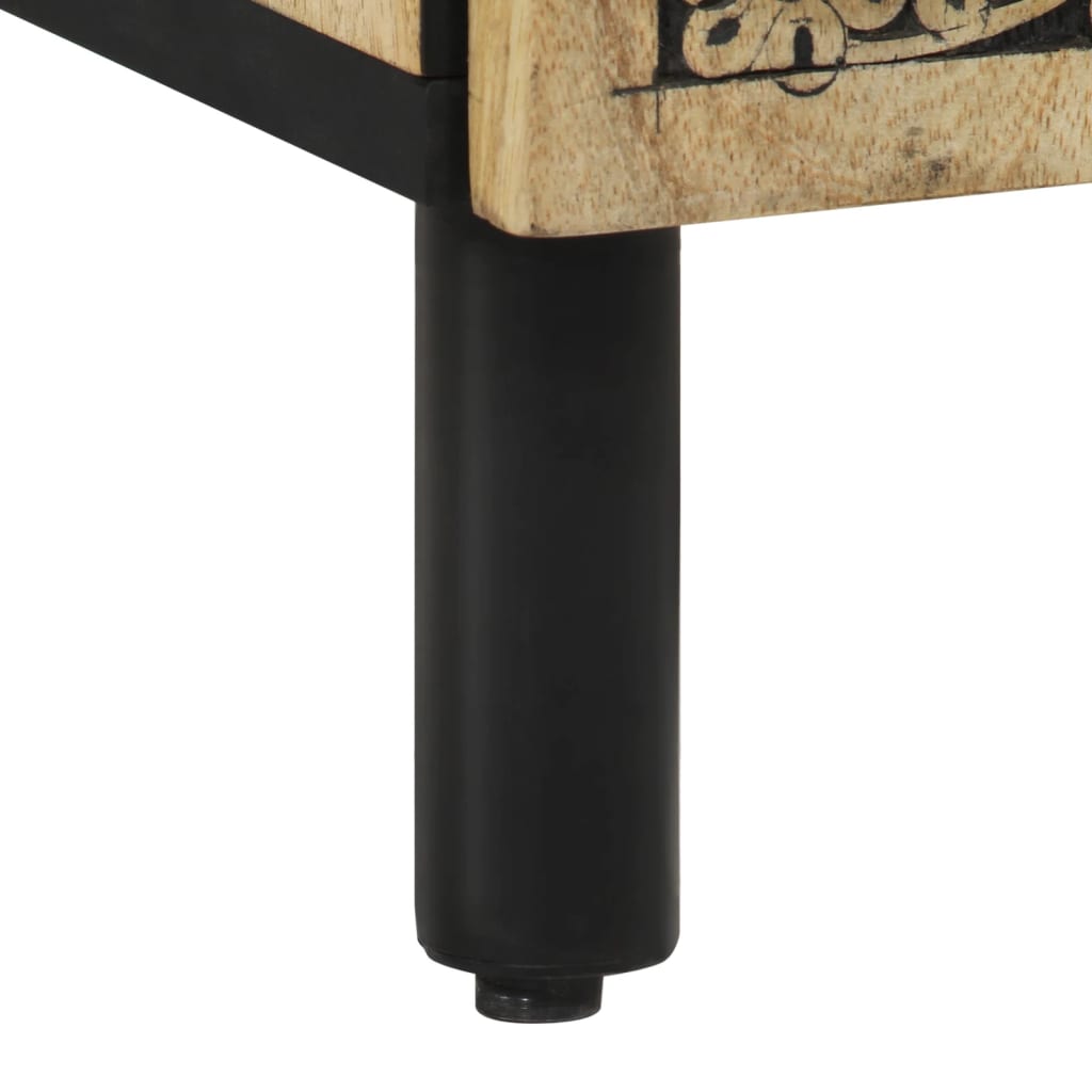 sengebord 50x33x60 cm massivt mangotræ