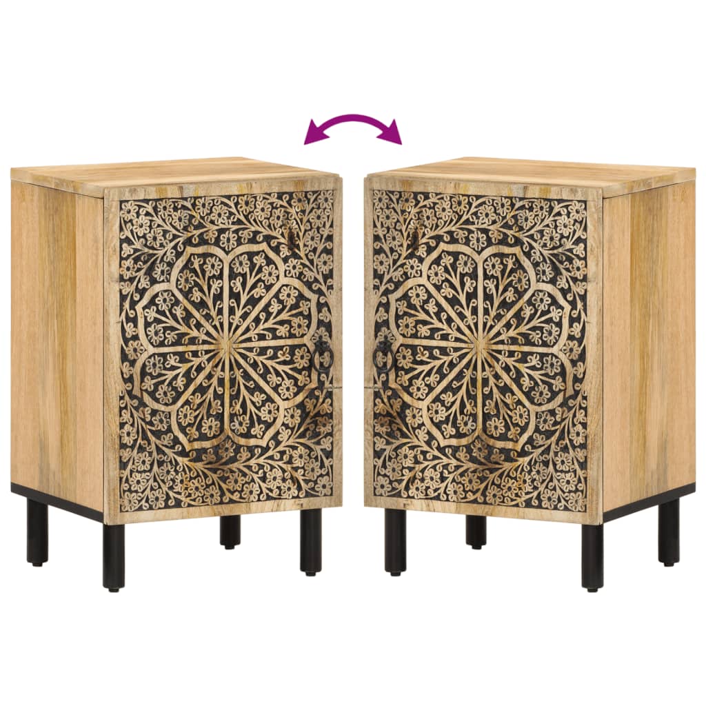 badeværelsesskab 38x33x58 cm massivt mangotræ