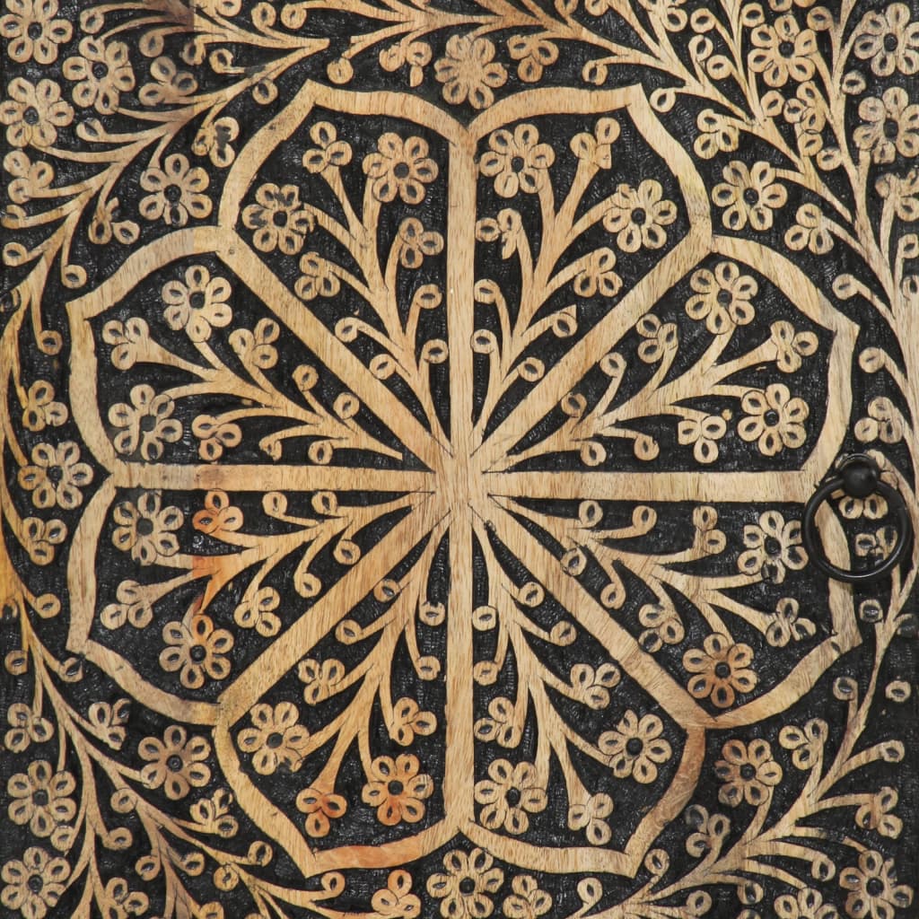 badeværelsesskab 38x33x160 cm massivt mangotræ