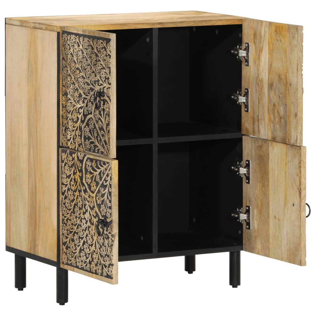 skab 60x33x75 cm massivt mangotræ