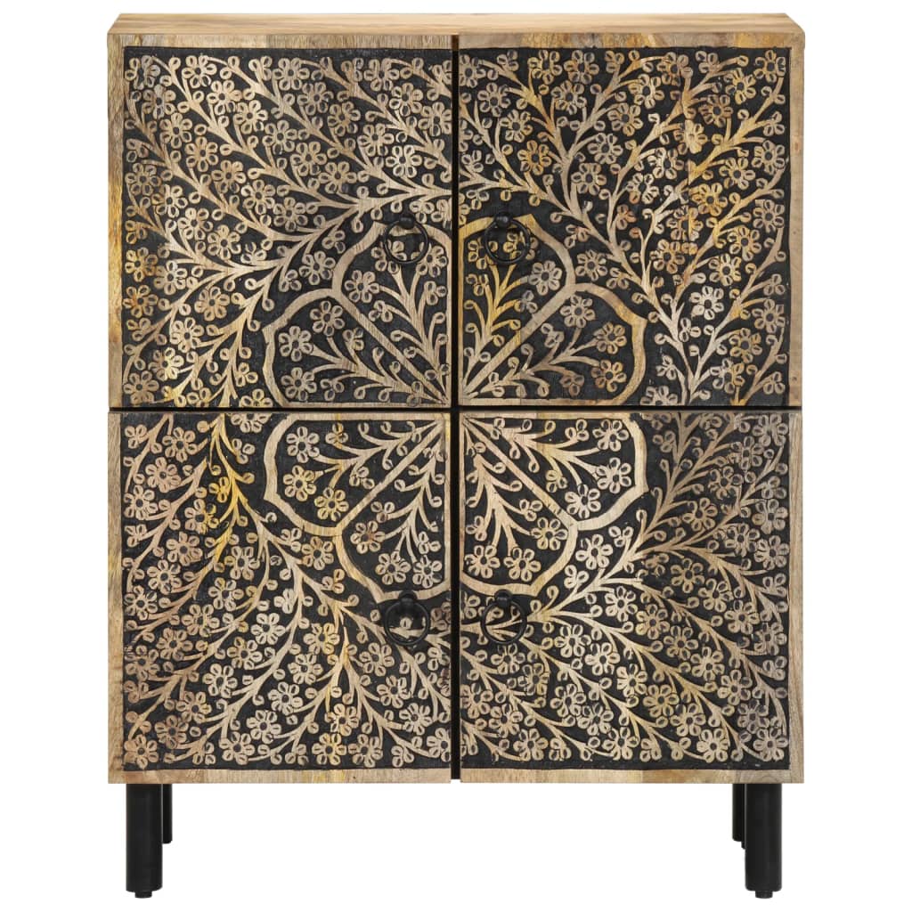 skab 60x33x75 cm massivt mangotræ