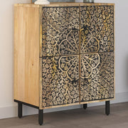 skab 60x33x75 cm massivt mangotræ