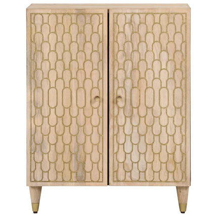 skab 60x33x75 cm massivt mangotræ