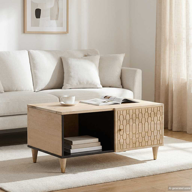 sofabord 80x50x40 cm massivt mangotræ
