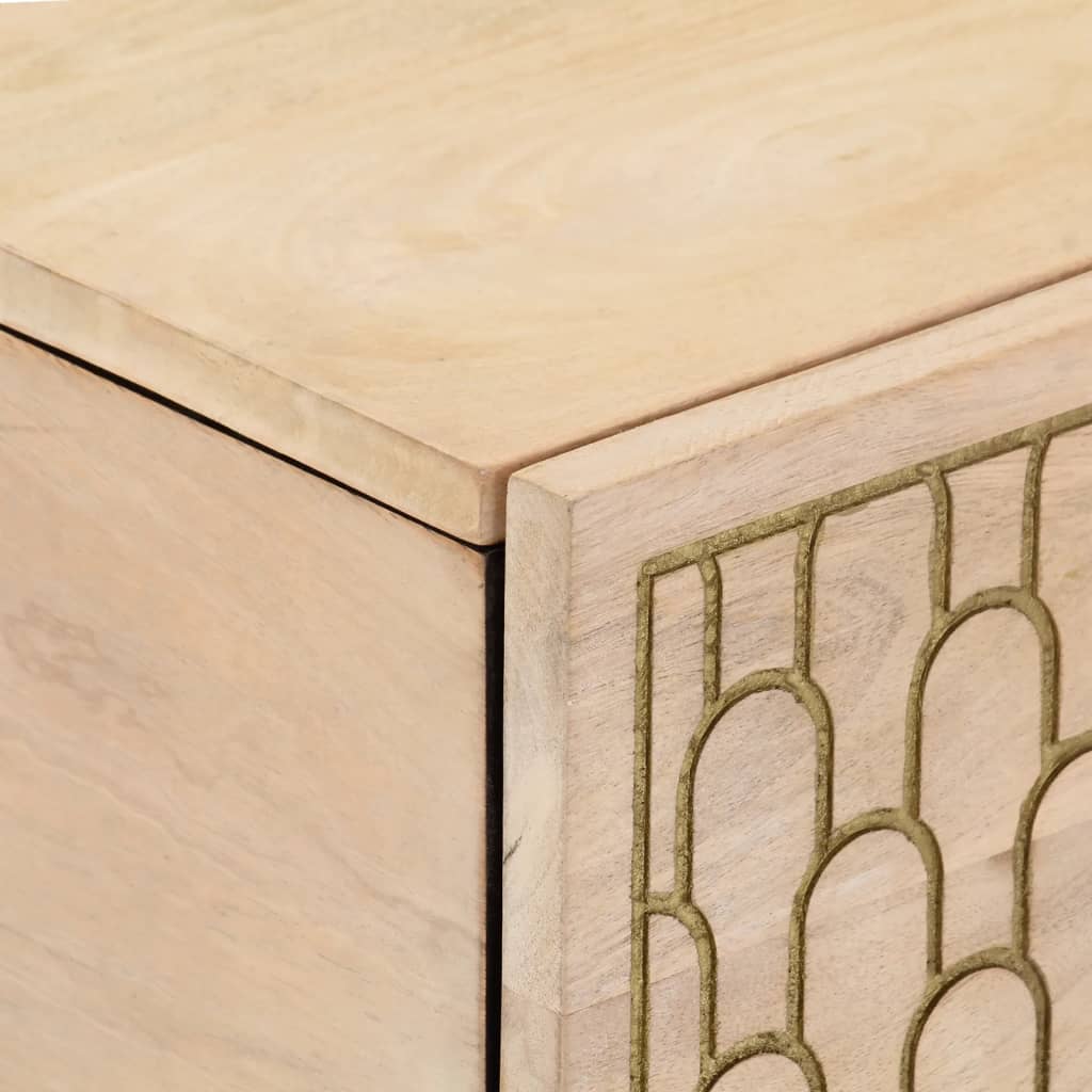 sofabord 80x50x40 cm massivt mangotræ