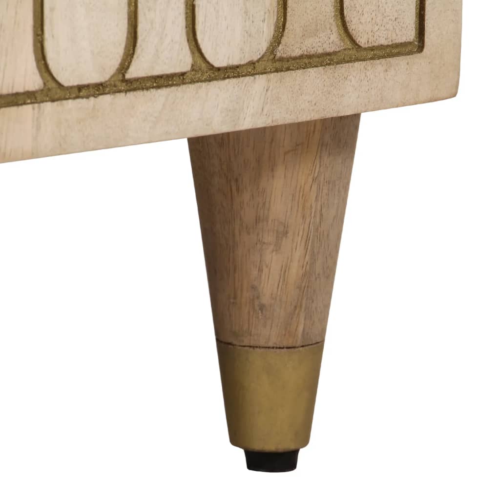 badeværelsesskab 38x33x160 cm massivt mangotræ