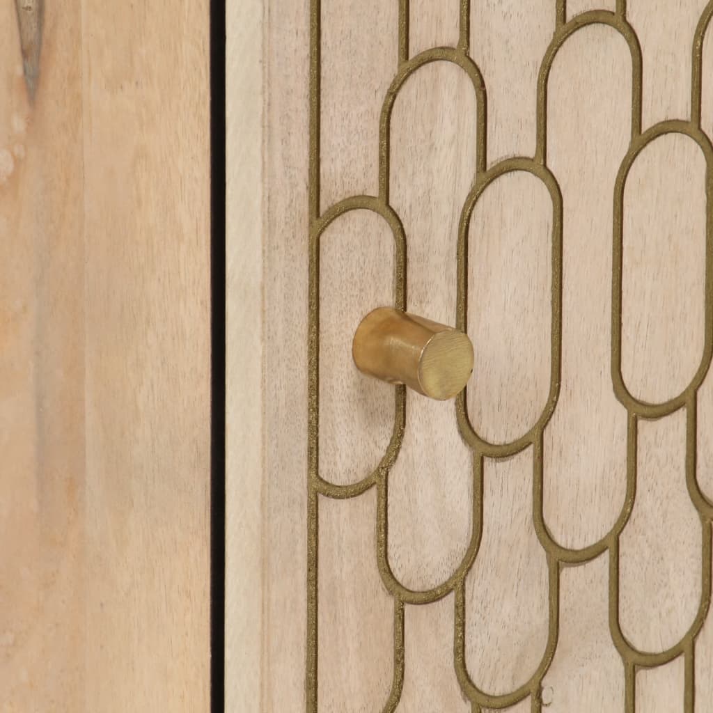 badeværelsesskab 38x33x160 cm massivt mangotræ