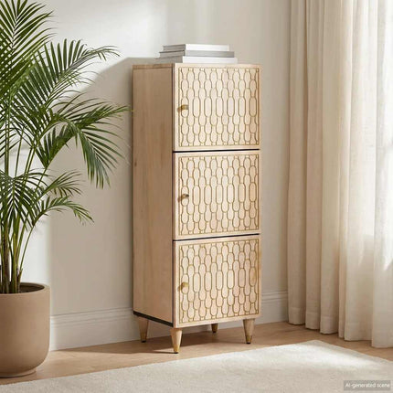 skab 40x33x110 cm massivt mangotræ