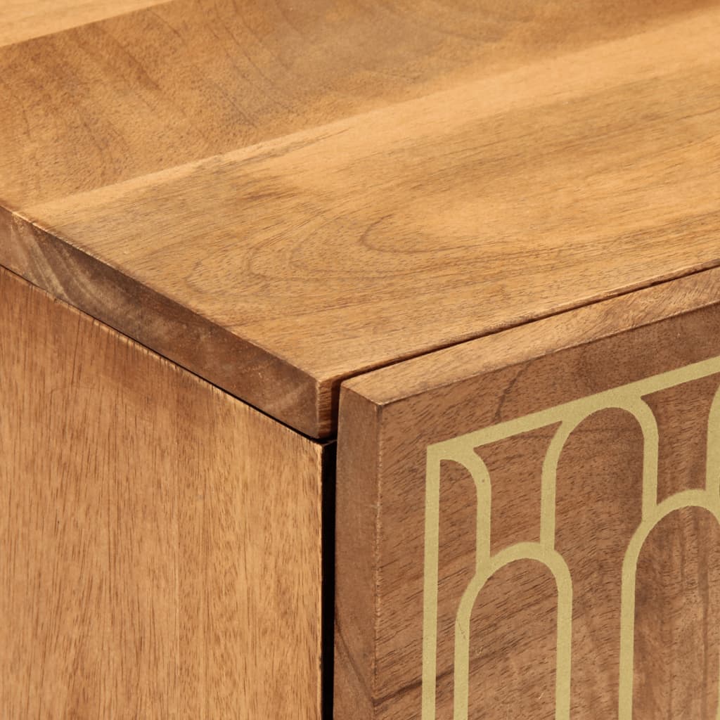 sengeborde 2 stk. 40x33x46 cm massivt mangotræ